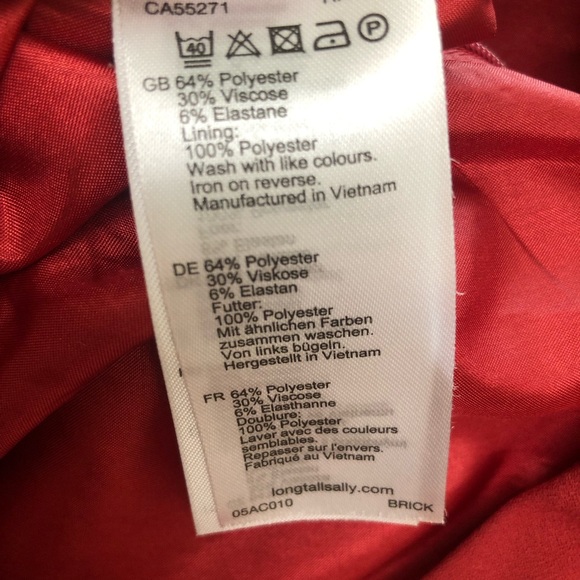 Long Tall Sally - Size 12 Orange - Picture 6 of 7